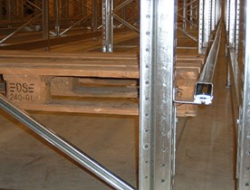 Horizontale palletstop