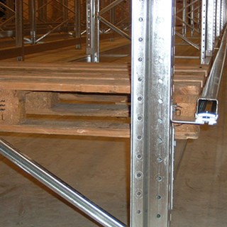 Horizontale palletstop